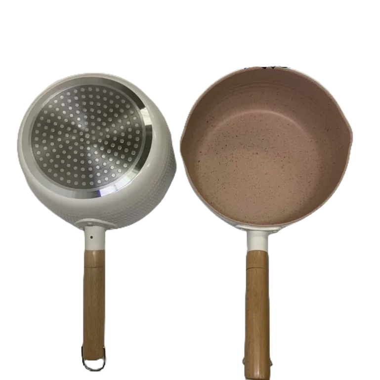 18cm 麥飯石加厚不沾鍋 全新商品 加厚鍋底聚熱效果超佳.麥飯石 泡麵鍋 炒鍋 雪平鍋