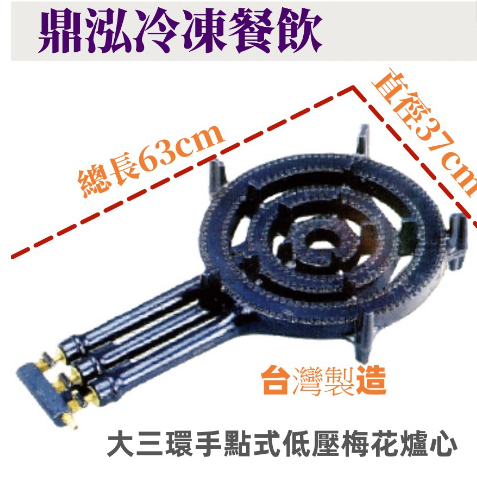 大三環低壓梅花爐心 台灣製造 煎盤專用梅花爐 餐飲營業用 保溫爐 慢火爐 廚房 料理用具*手點*電點
